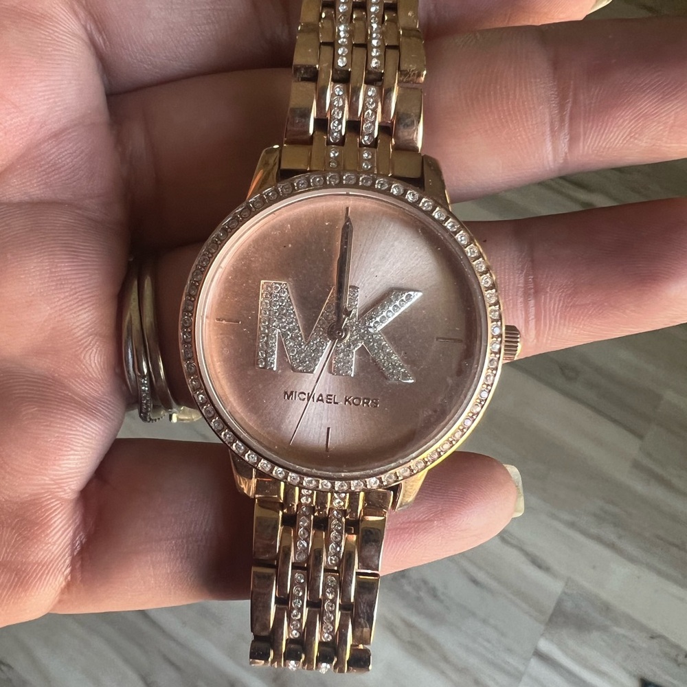 Michael Kors Rose Gold Crystal Watch